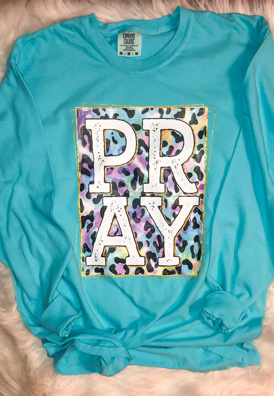 Comfort Colors Long Sleeve Pray Leopard