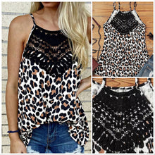  Leopard Spaghetti Strap Tank