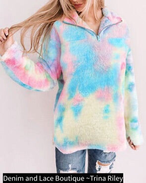 🔥HOT ITEM! Tie dye Sherpa