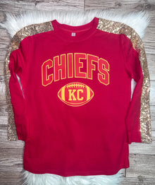  Chiefs Gold Sequin Long Sleeve