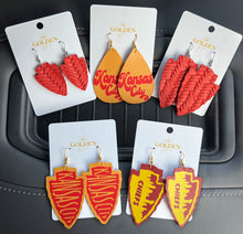  Kansas City Chiefs Leather Earrings