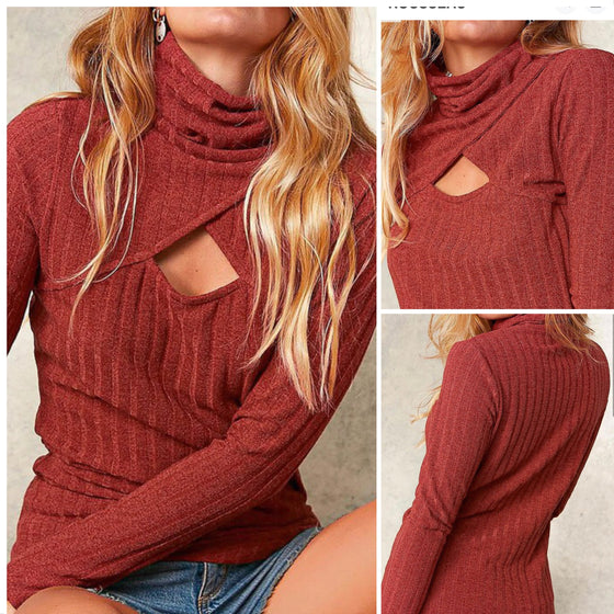 Curvy Cut Out Sweater