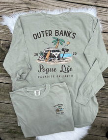  Front Back Pogue Life Comfort Colors Long Sleeve Tee