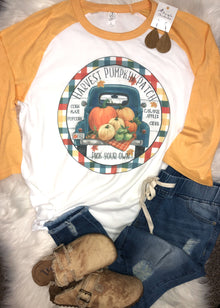  Harvest Pumpkin Patch Raglan