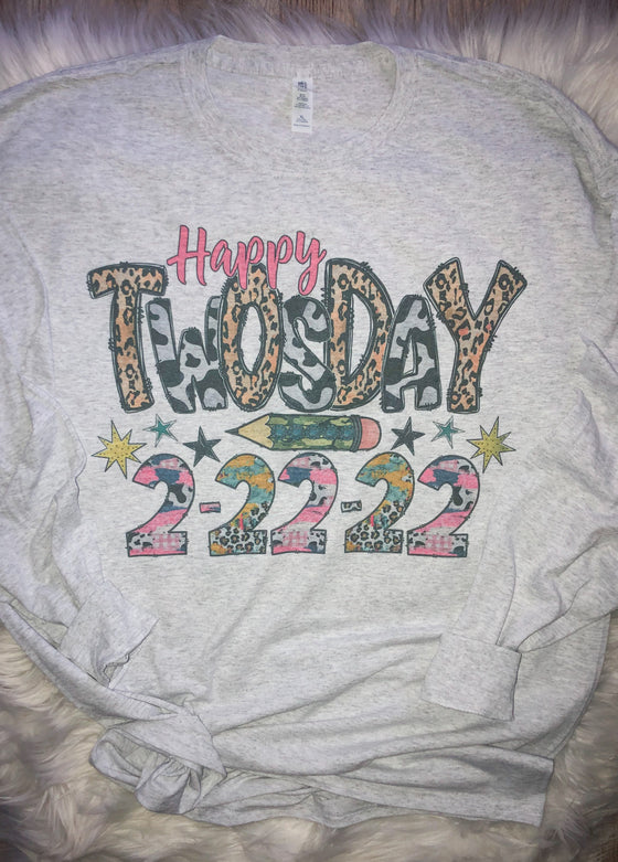 Twosday 2-22-22 Sublimation Long Sleeve Tee