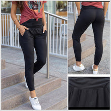  Black Yoga Waist Pocket Jogger