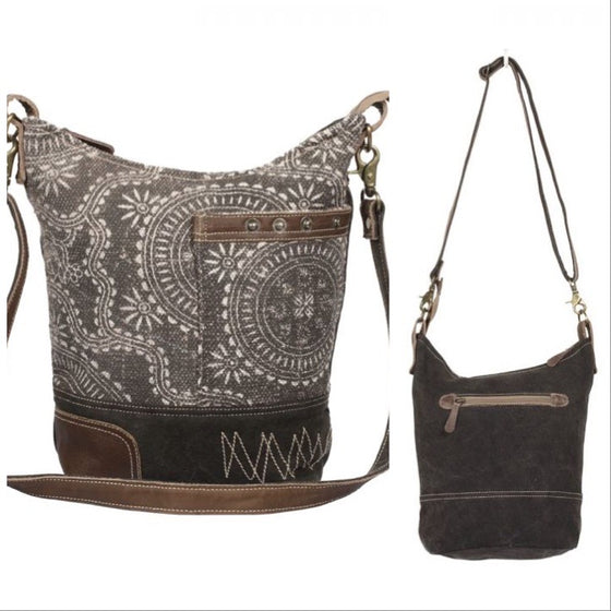 Restocked! Myra Vintage Carved Shoulder Bag