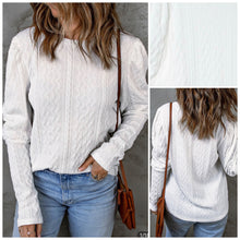  Textured Knit Top