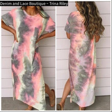  Sz S Available- Tie Dye Maxi Dress