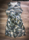 Sz L Available! Camo Tie Front Dress