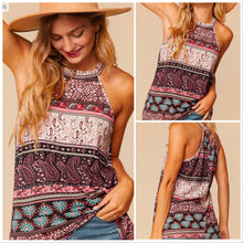  1XL-3XL Haptics Bohemian Halter Tank