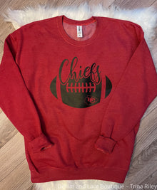  Chiefs Heather Red Tultex Crew