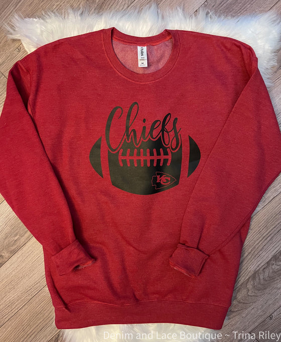 Chiefs Heather Red Tultex Crew