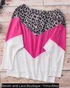 Sz S Available Casual Leopard Pink Batwing