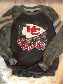  KC Camo Varsity Sleeve Long Sleeve Tee