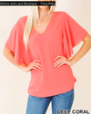 Zenana Layered Chiffon Blouse