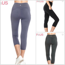  Plus Restocked! Customer Fav Buttery Black Pocket Capri Legging