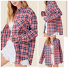 M Fits M-XL Pink - CUSTOMER FAV! La Miel Marie Plaid Shirt