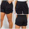 Black Butter Soft Yoga Waist Harem Shorts