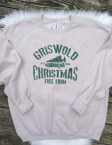  Jerzees Crewneck Sweatshirt Griswold Christmas Tree Farm