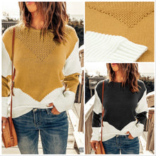  Two Tone Chevron Sweater