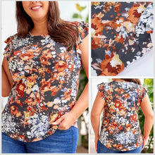  In Stock! Plus Sleeveless Flutter Sleeve Tee Shirt Feel