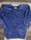 Plum 3X - Zenana Cotton High Quality Acid Wash Crewneck Sweatshirt