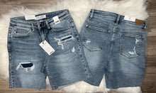  Last 2! S, M - Judy Blue Mid Denim Patch Shorts