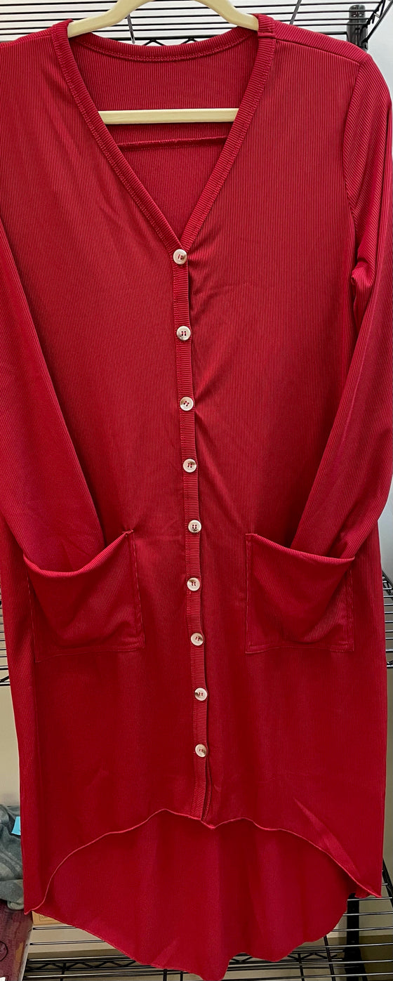 Button Pocket Cardigan